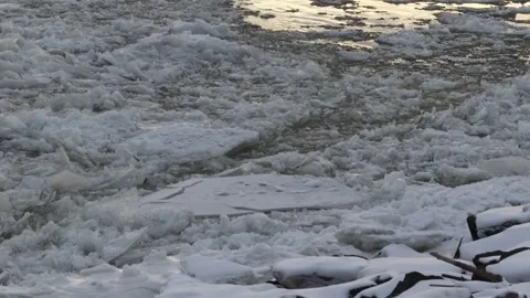 Icebergs movement Stock Footage 299770430