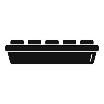 Icebox icon simple . Ice cube tray Stock-Illustration