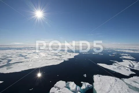 Icebreaker in the ice Stock Photos