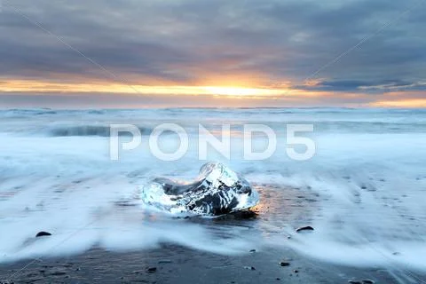 Iceburg beach Stock Photos
