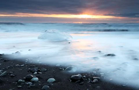 Iceburg beach Stock Photos