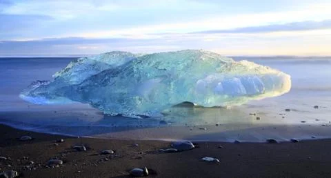 Iceburg sunset Stock Photos