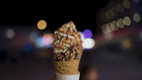 Icecream on the boardwalk Stock Footage 115351007