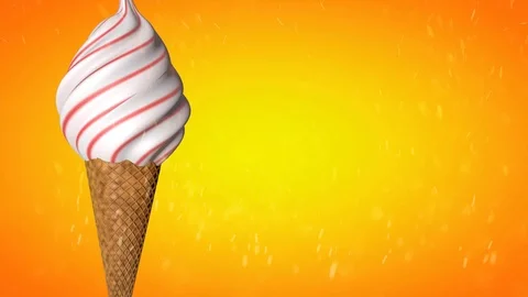 Icecream cone summer background Stock Footage 92029856