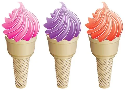 Icecream cones Stock-Illustration