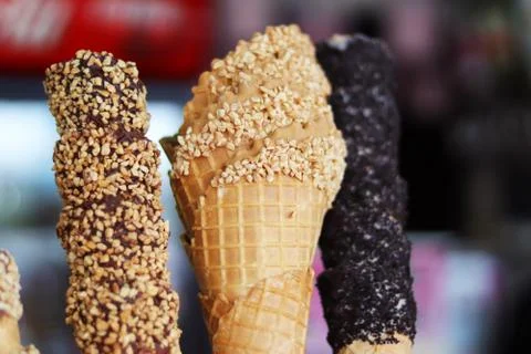 Icecream cones Stock Photos