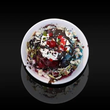 Icecream dish Foto stock