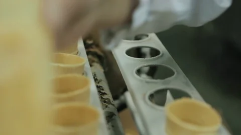 ICECREAM FACTORY. FREEZING MACHINE 2. Stock Footage 107351553