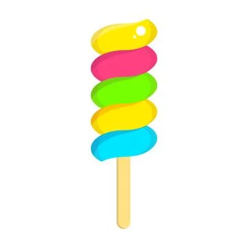 Icecream fruit glaze Stock-Illustration