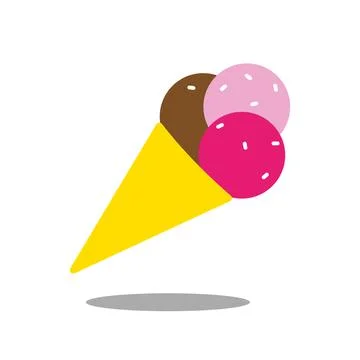 IceCream Icon Single Stock Illustration