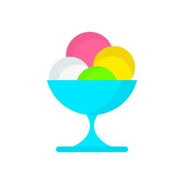 Icecream on plate Illustrazione stock
