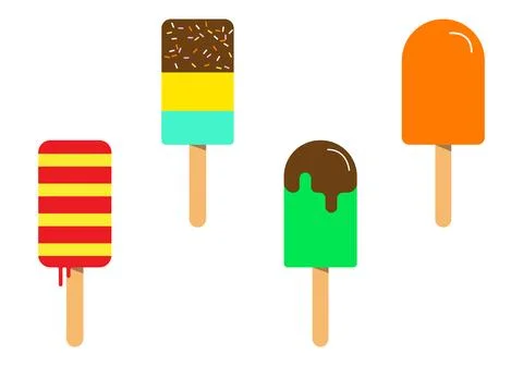 Icecream set Stock Illustration