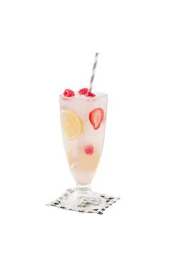 Iced berry lemonade Stock Photos