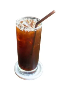 Iced black coffee Stock Photos