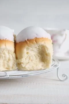 Iced buns Stock Photos