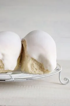 Iced buns Stock Photos