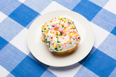 Iced cake donut Stock Photos