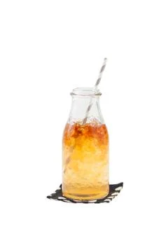 Iced caremel tea Stock Photos