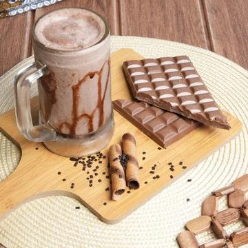 Iced chocolate drink Stock Photos
