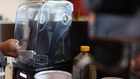 Iced Coffee Blender Stock Footage 79424944