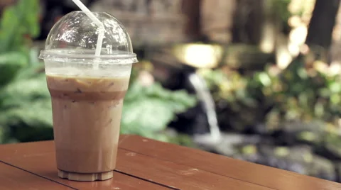 Iced Coffee, Clear Water Stock Footage 66295374