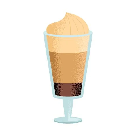 Iced coffee drink Stock Illustration