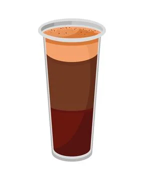 Iced coffee drink Stock Illustration