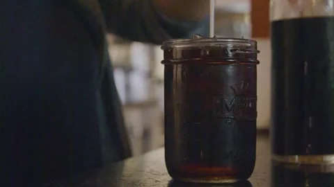 Iced coffee 스톡 동영상 263846980