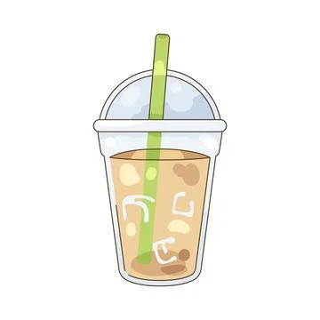 Iced coffee Stock Illustration