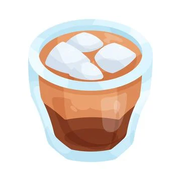 Iced coffee Stock Illustration