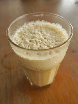 Iced coffee latte Stock Photos
