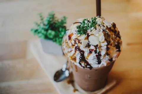 Iced coffee 스톡 사진