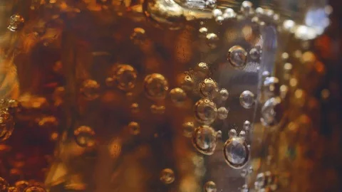 Iced cola sponge close up Stock Footage 122266943