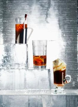 Iced Drinks, Studio Shot Stock Photos