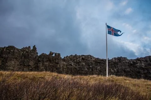 The Iced Flag Stock Photos