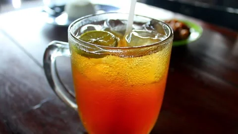 Iced Lemon Tea – Refreshing Citrus Drink Video Stock Footage 311919453