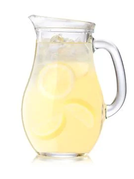 Iced lemonade pitcher Stock Photos