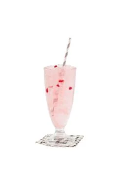 Iced lychee jelly Stock Photos