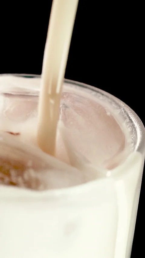 Iced milk shake Stock Footage 127128223