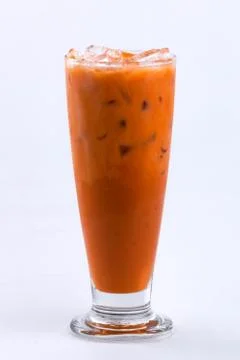 Iced milk tea Stock Photos