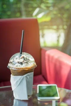 Iced mocha Foto stock