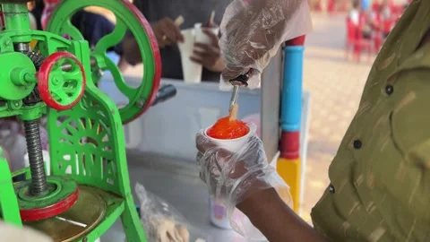 Iced Popsicle. Ice Gola Making. 4K Stock Footage 240300848