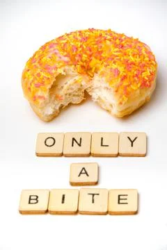 Iced Ring Donuts On A White Background Stock Photos