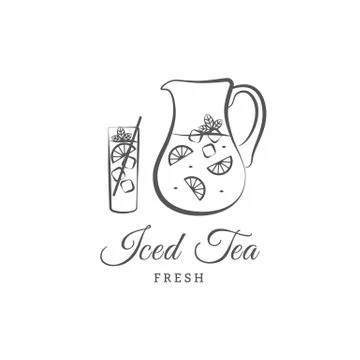 Iced tea Stock Illustration