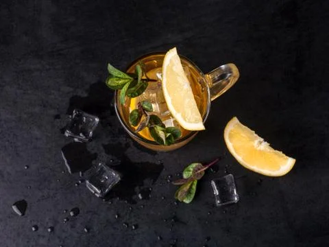 Iced tea with lemon Stock-Fotos