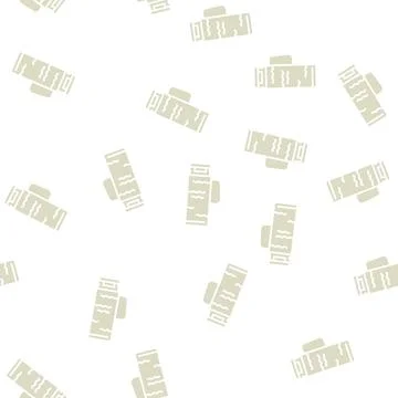 Iced tea pitcher glyph seamless pattern Illustrazione stock