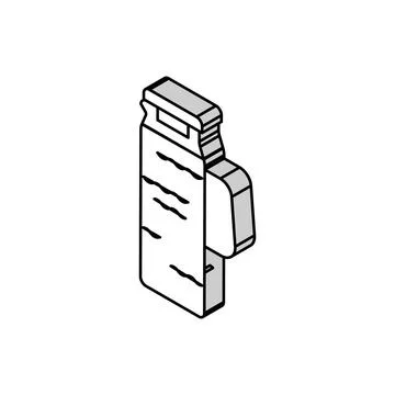 Iced tea pitcher isometric icon vector illustration Stock Illustration