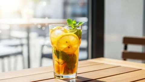 Iced Tea: Refreshment in Summer Vídeos de archivo 339274549