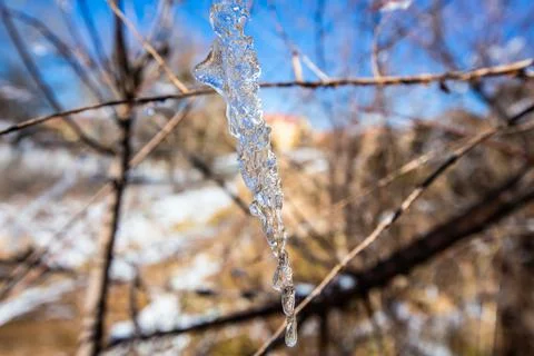 Iced water drops Stock Photos