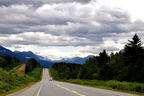 Icefields Parkway panorama Stock Photos